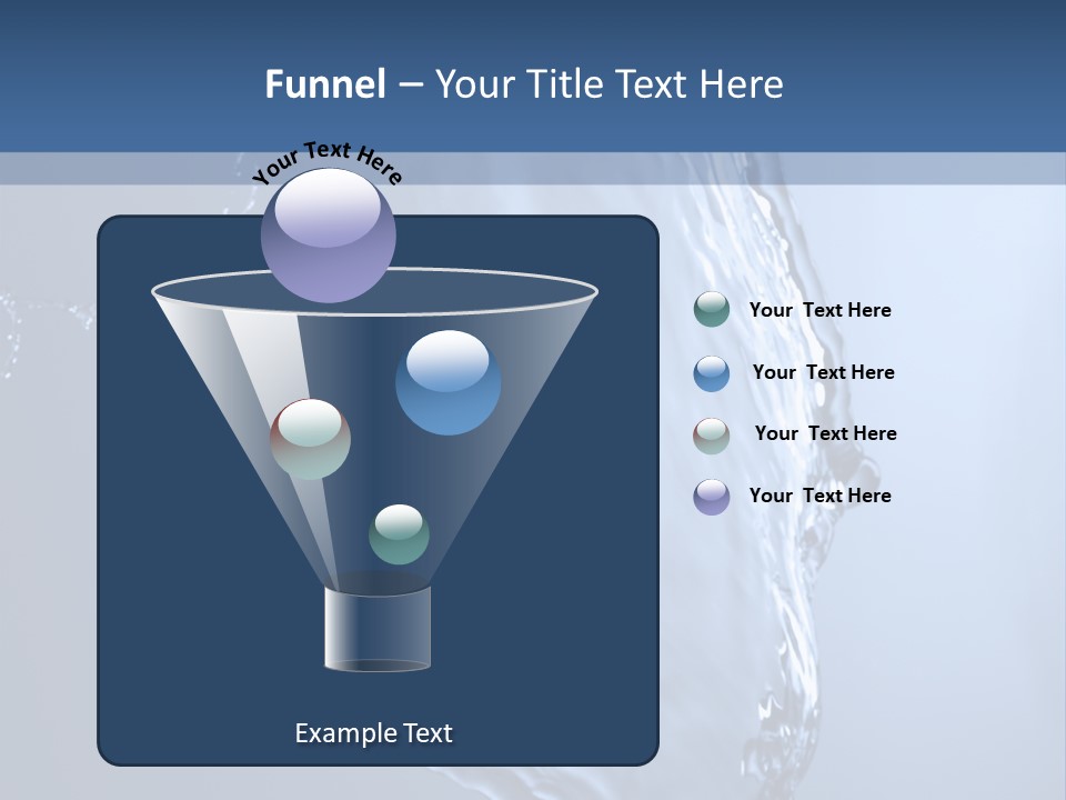 Lotus Blue Cutout PowerPoint Template