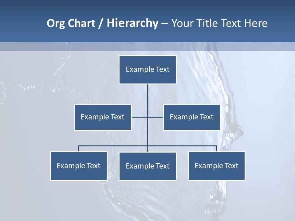 Lotus Blue Cutout PowerPoint Template