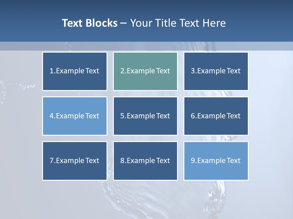 Lotus Blue Cutout PowerPoint Template