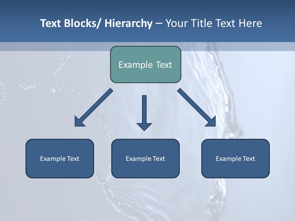 Lotus Blue Cutout PowerPoint Template