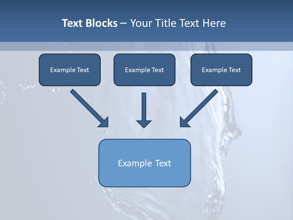 Lotus Blue Cutout PowerPoint Template