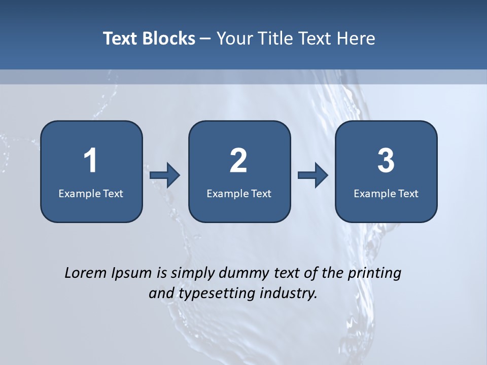 Lotus Blue Cutout PowerPoint Template