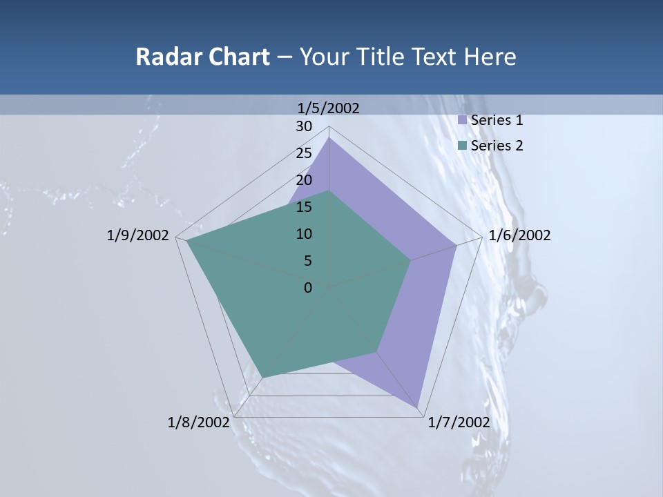 Lotus Blue Cutout PowerPoint Template