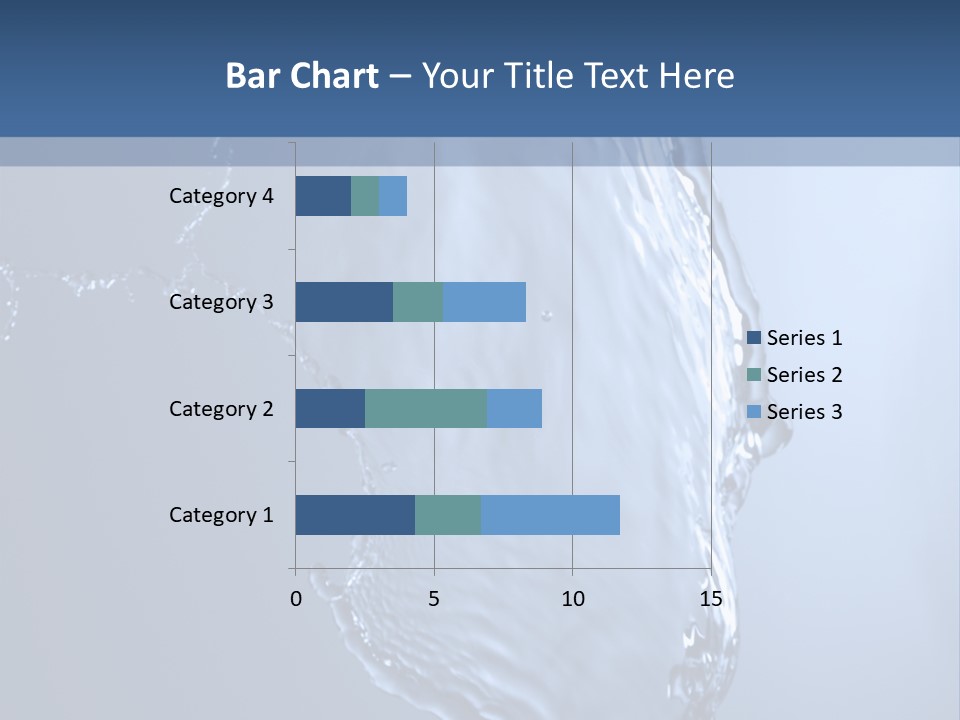 Lotus Blue Cutout PowerPoint Template