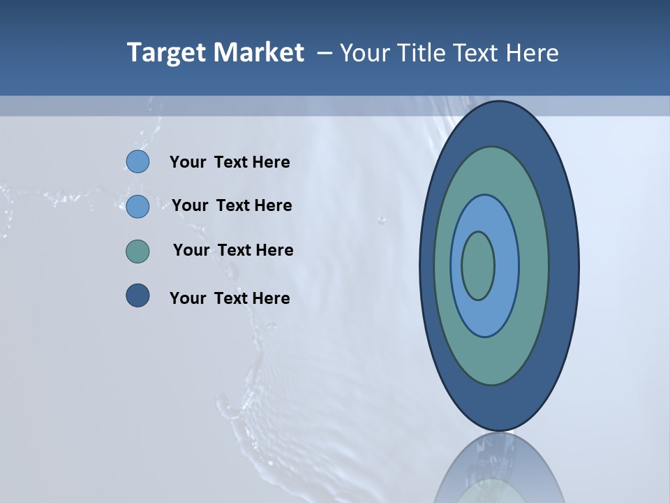 Lotus Blue Cutout PowerPoint Template