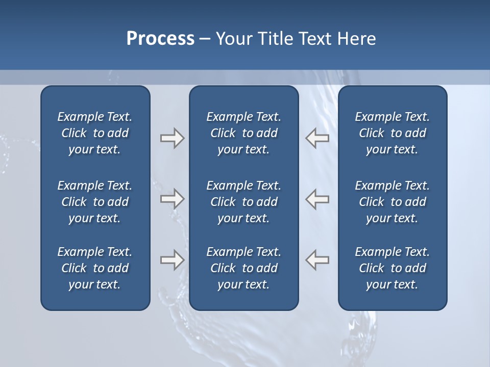 Lotus Blue Cutout PowerPoint Template