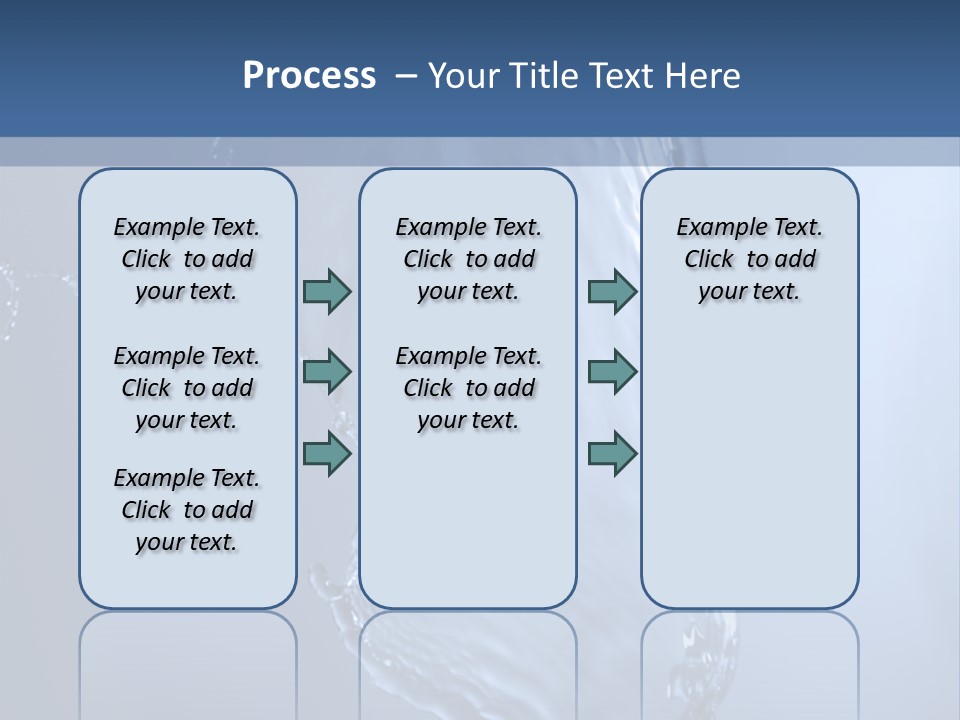 Lotus Blue Cutout PowerPoint Template