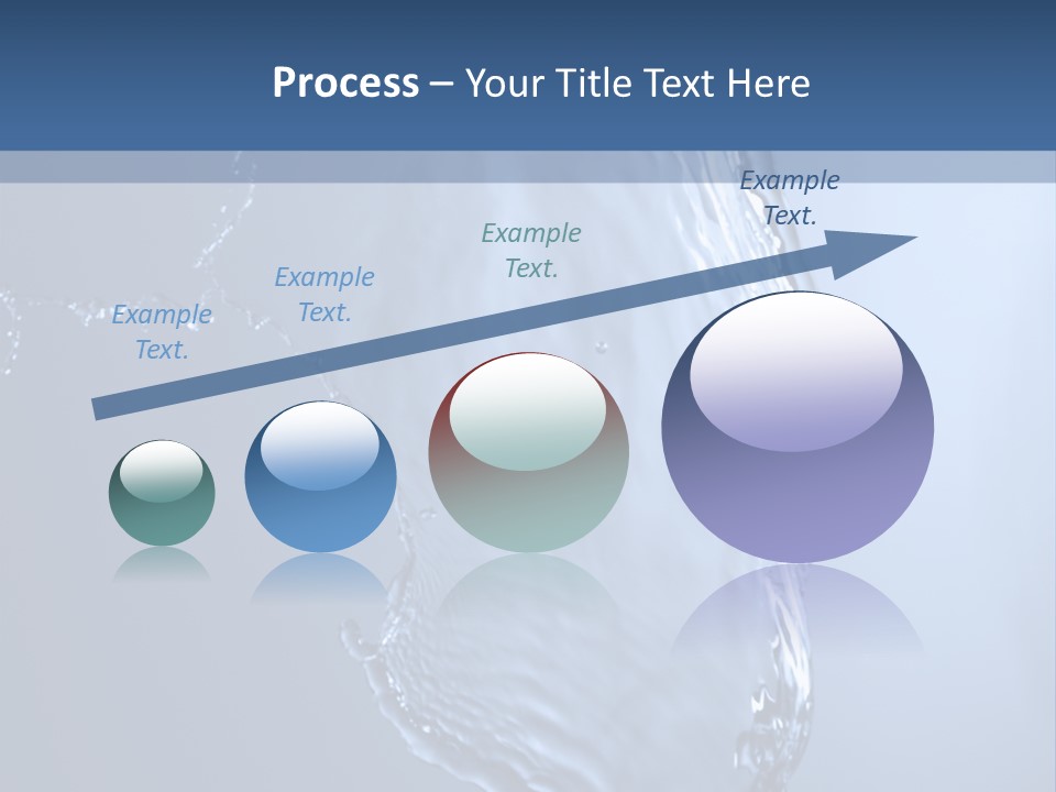 Lotus Blue Cutout PowerPoint Template