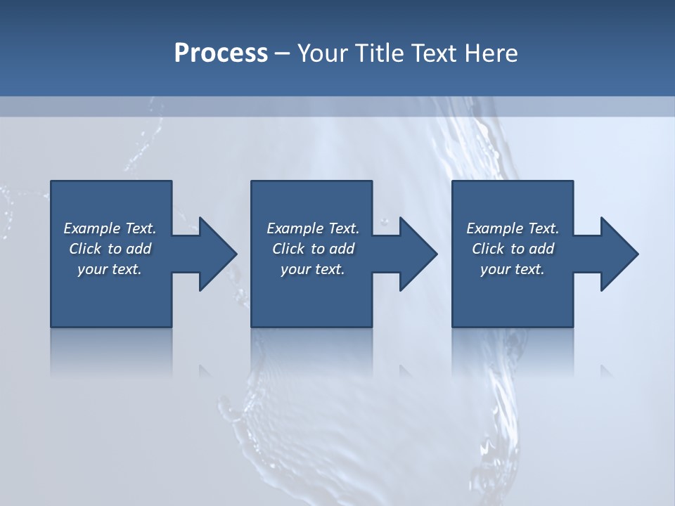 Lotus Blue Cutout PowerPoint Template