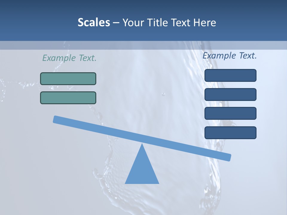 Lotus Blue Cutout PowerPoint Template