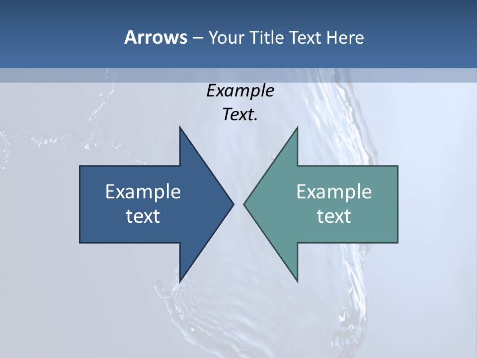 Lotus Blue Cutout PowerPoint Template