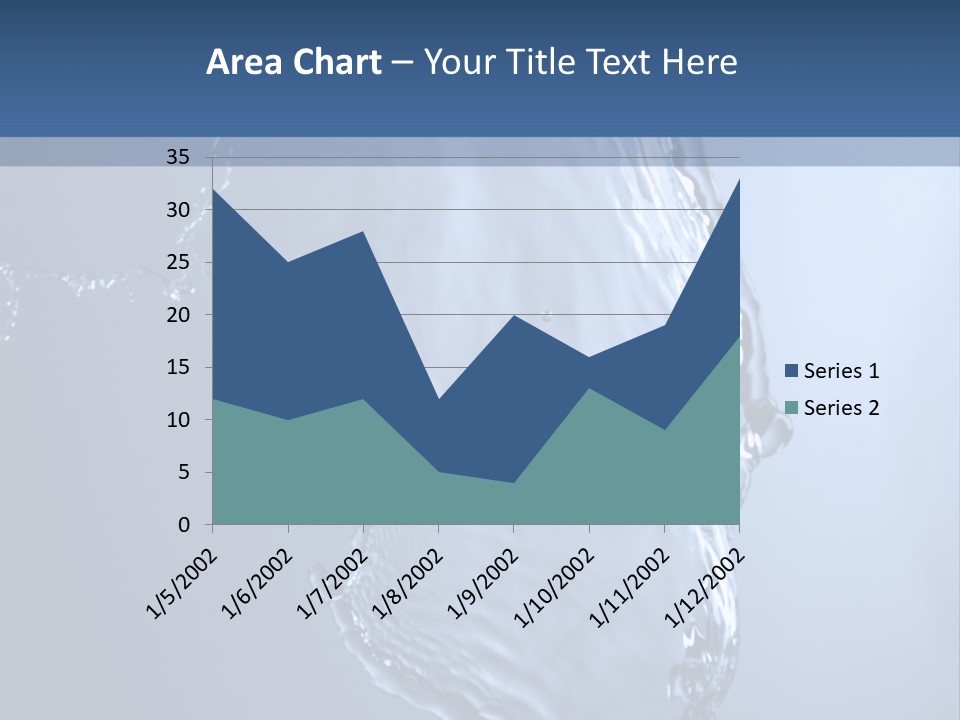 Lotus Blue Cutout PowerPoint Template