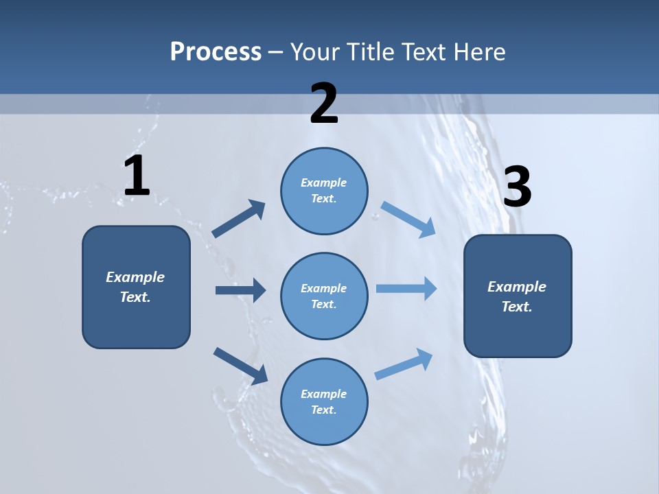 Lotus Blue Cutout PowerPoint Template