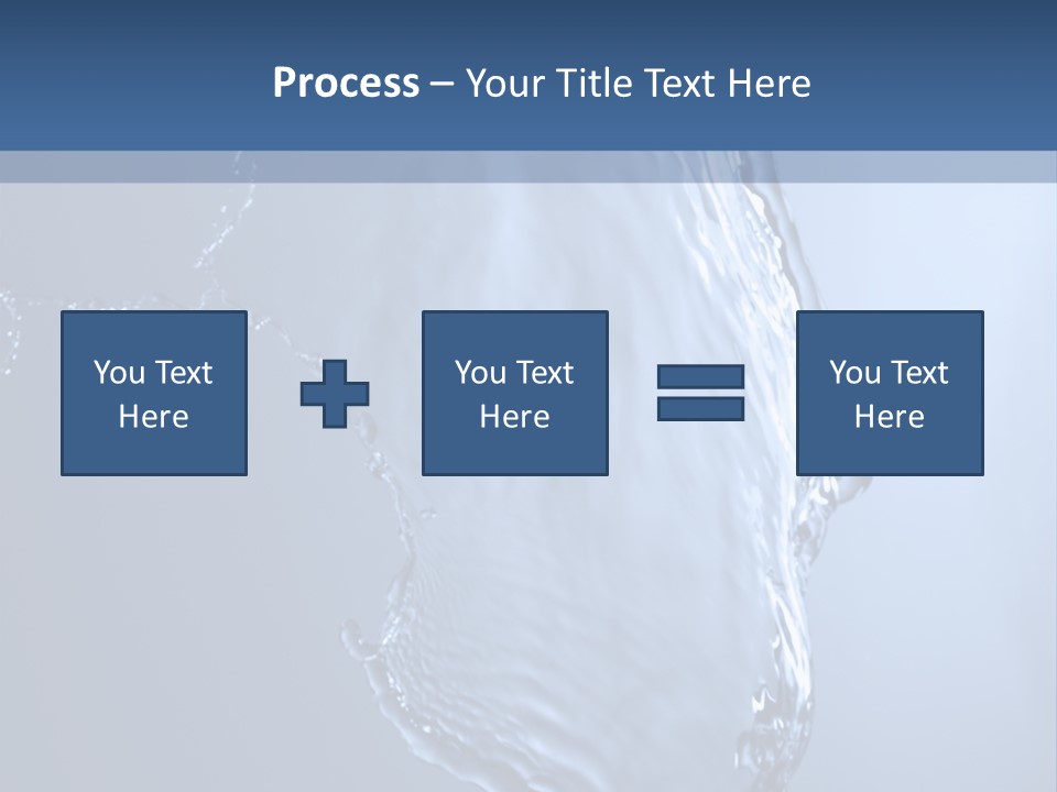 Lotus Blue Cutout PowerPoint Template