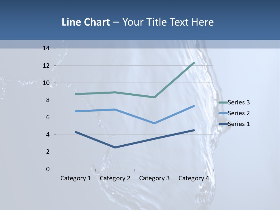Lotus Blue Cutout PowerPoint Template
