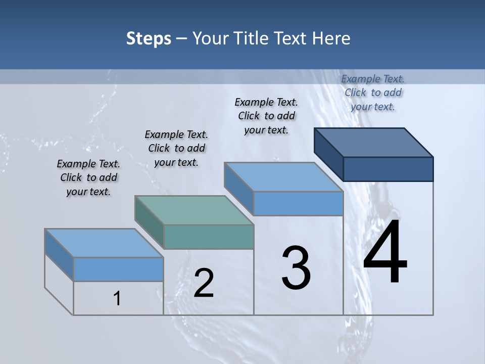Lotus Blue Cutout PowerPoint Template