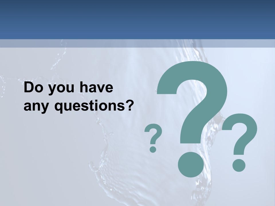 Lotus Blue Cutout PowerPoint Template