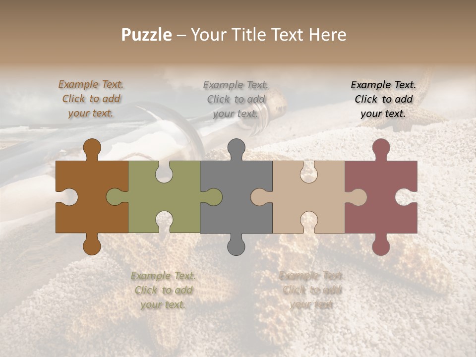 Pirate Message Ocean PowerPoint Template