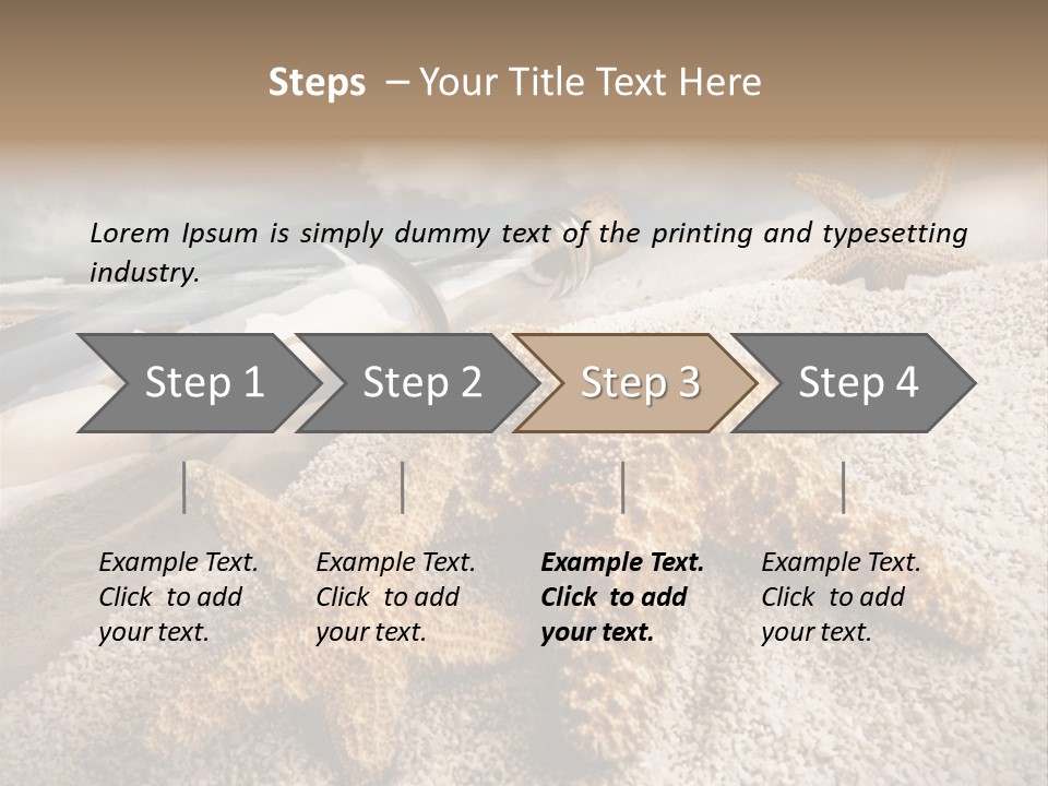 Pirate Message Ocean PowerPoint Template