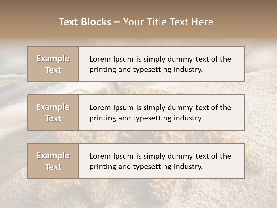 Pirate Message Ocean PowerPoint Template