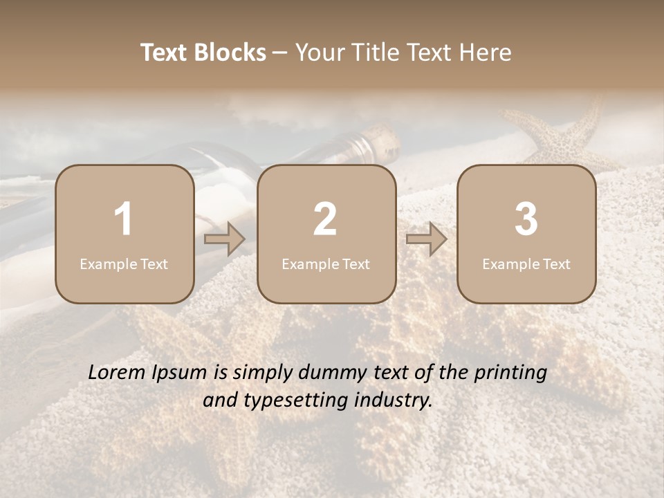 Pirate Message Ocean PowerPoint Template