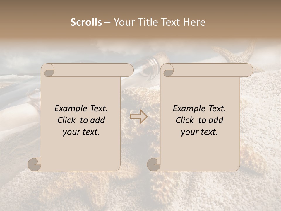 Pirate Message Ocean PowerPoint Template