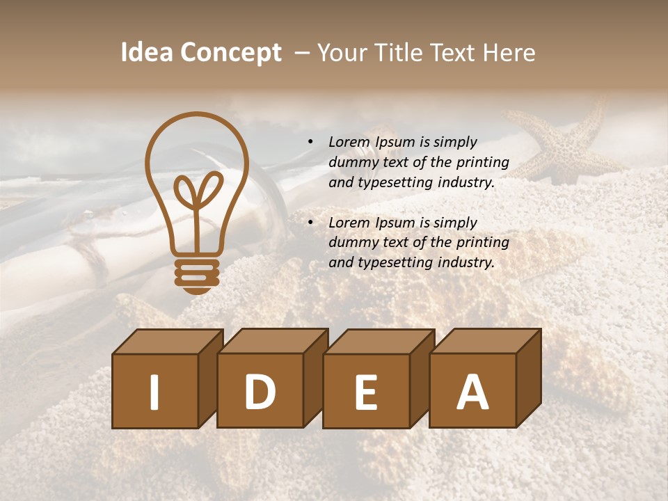 Pirate Message Ocean PowerPoint Template