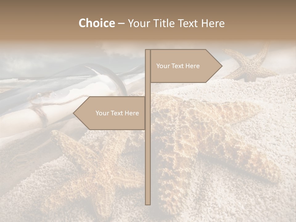 Pirate Message Ocean PowerPoint Template