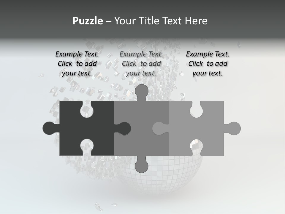 Dancing Explode Glitter PowerPoint Template