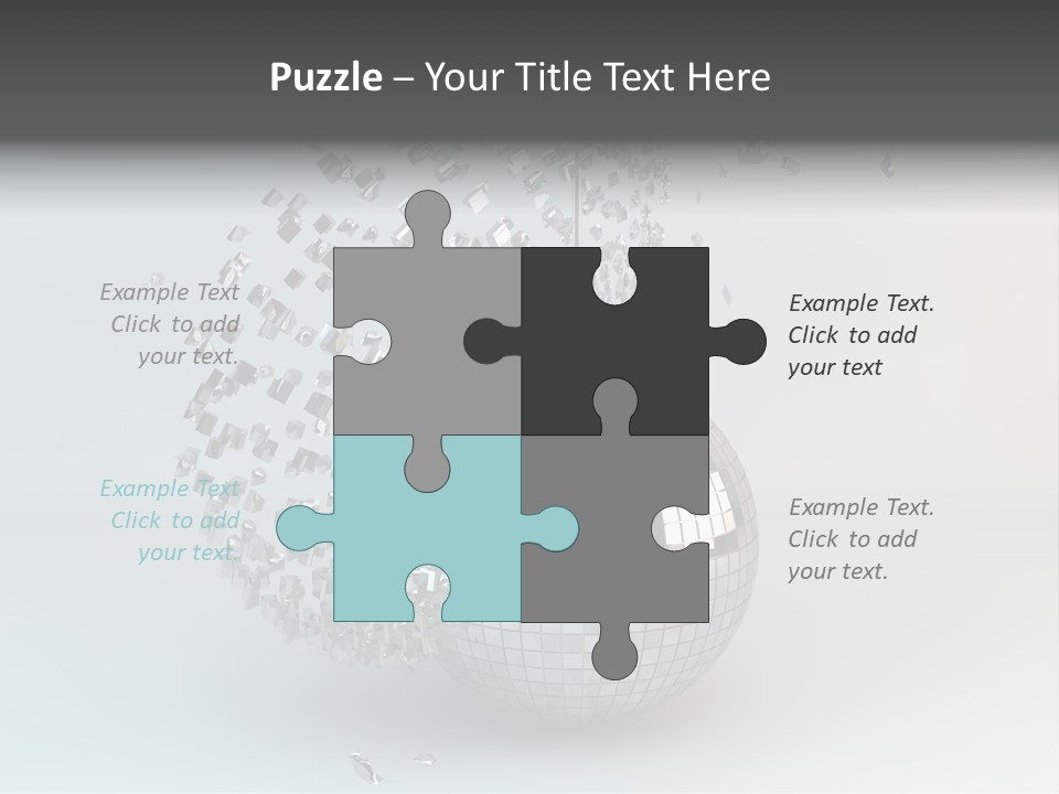 Dancing Explode Glitter PowerPoint Template