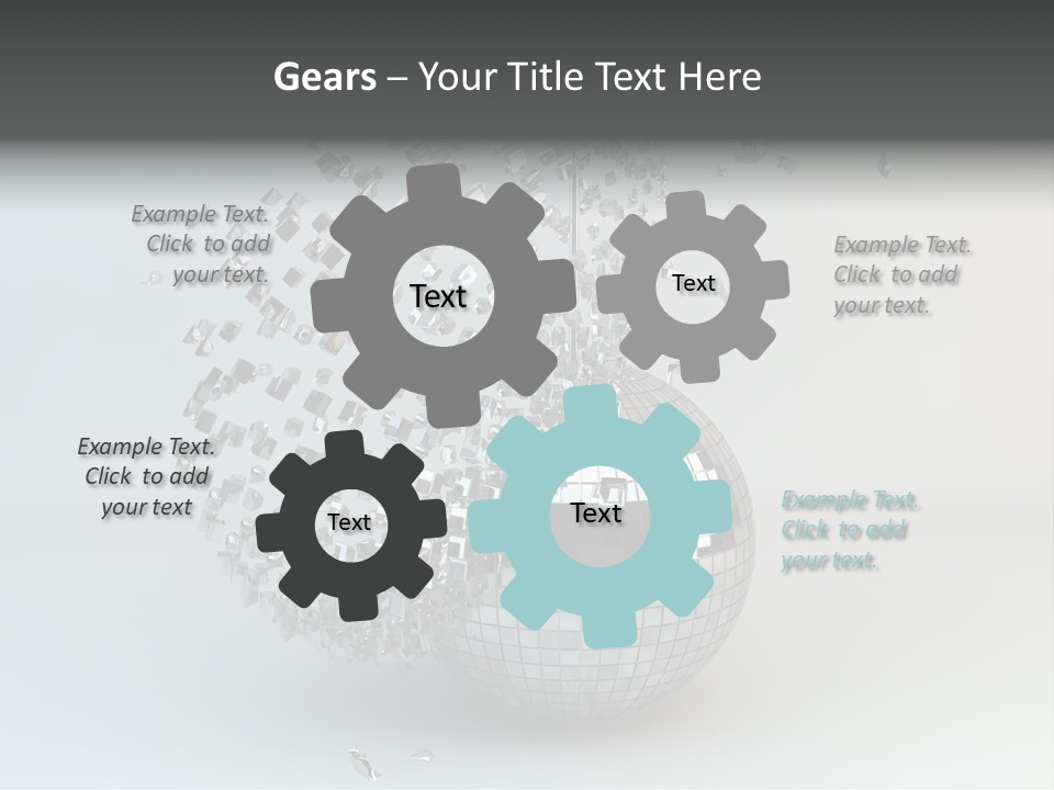 Dancing Explode Glitter PowerPoint Template