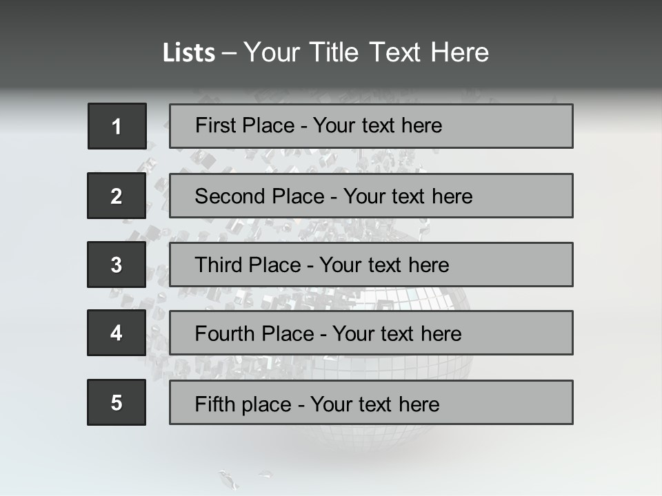Dancing Explode Glitter PowerPoint Template