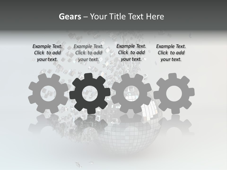 Dancing Explode Glitter PowerPoint Template