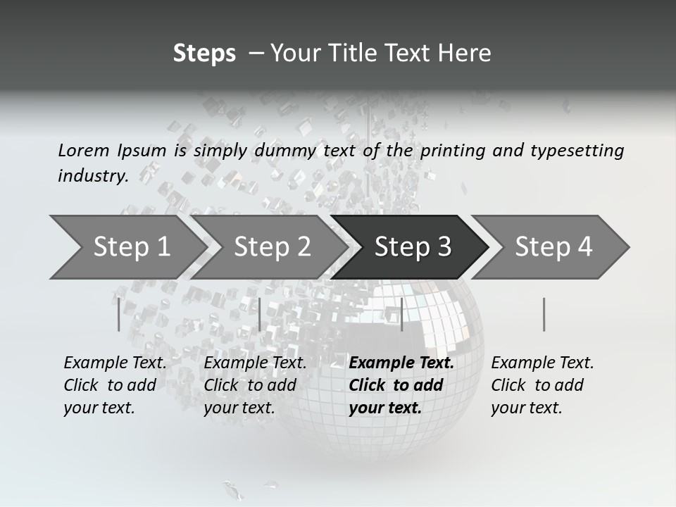 Dancing Explode Glitter PowerPoint Template