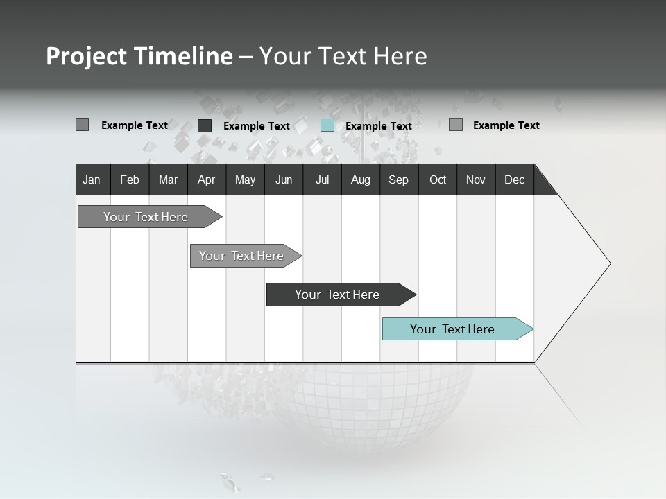 Dancing Explode Glitter PowerPoint Template