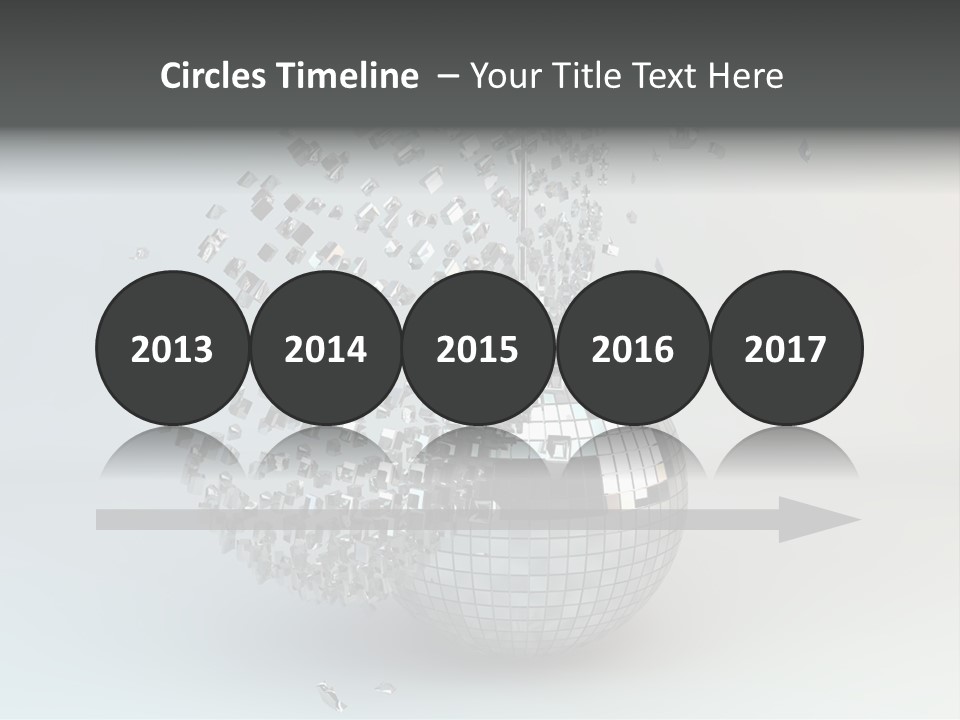 Dancing Explode Glitter PowerPoint Template