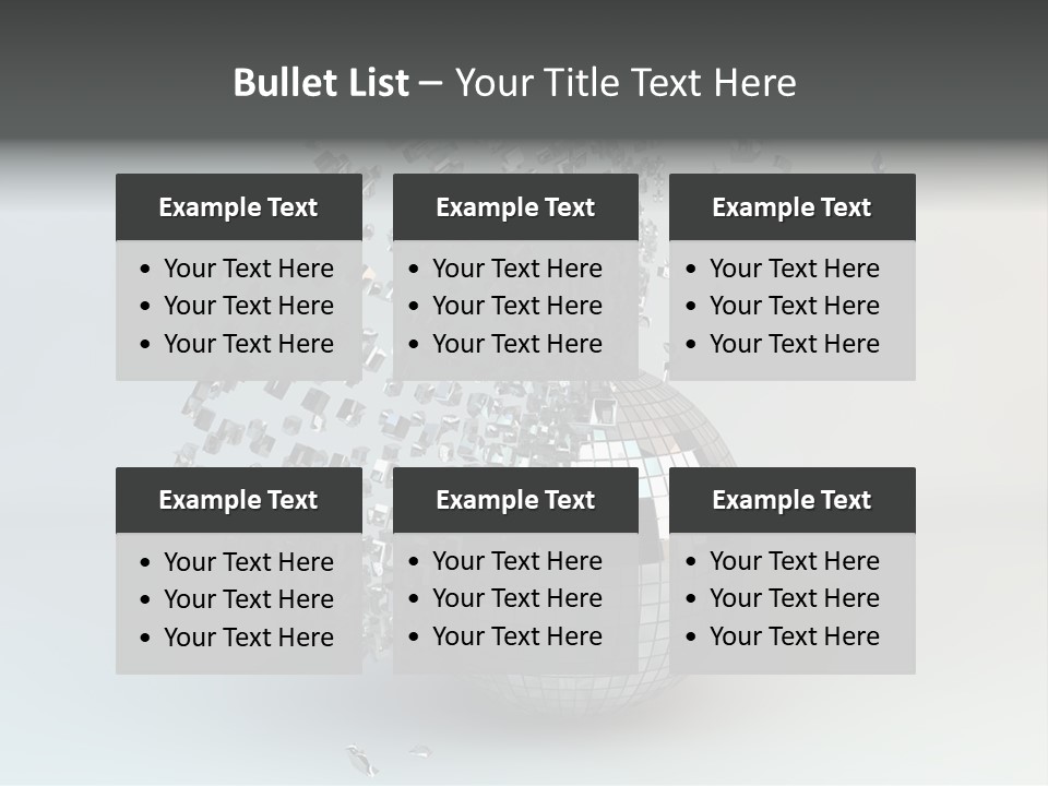 Dancing Explode Glitter PowerPoint Template