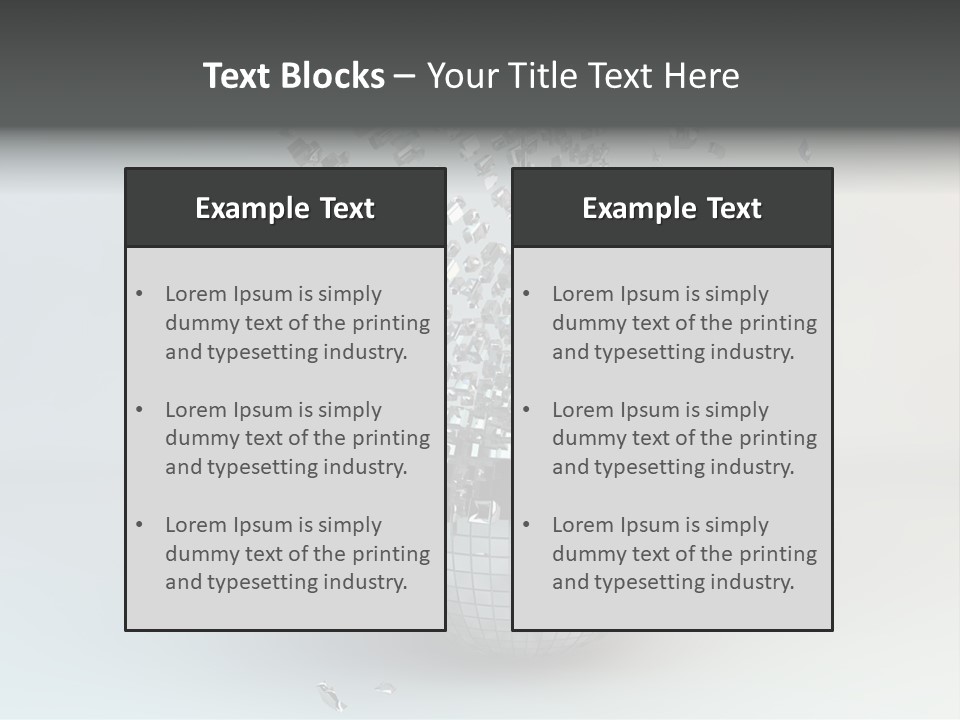 Dancing Explode Glitter PowerPoint Template