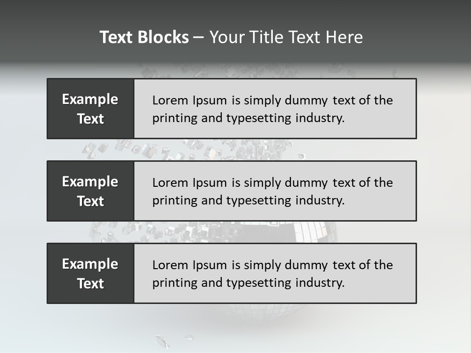 Dancing Explode Glitter PowerPoint Template