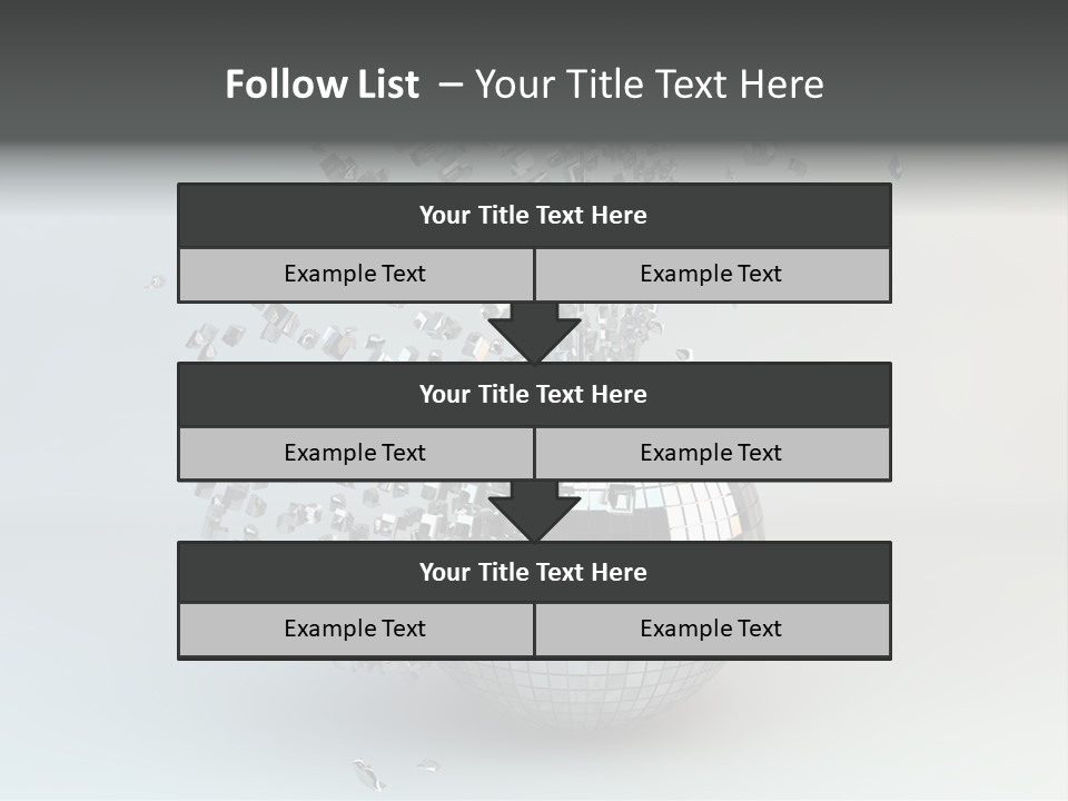 Dancing Explode Glitter PowerPoint Template