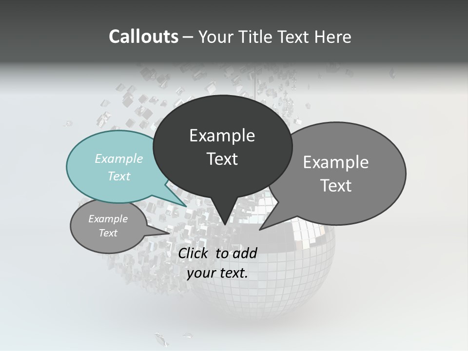 Dancing Explode Glitter PowerPoint Template