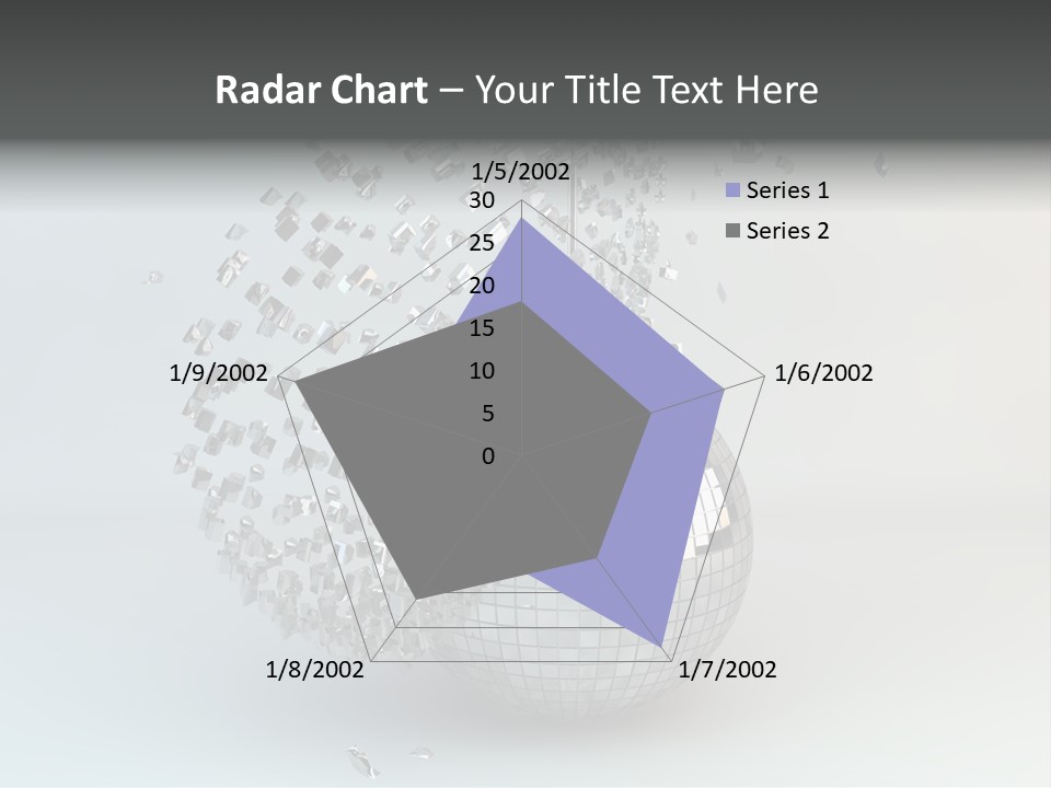 Dancing Explode Glitter PowerPoint Template