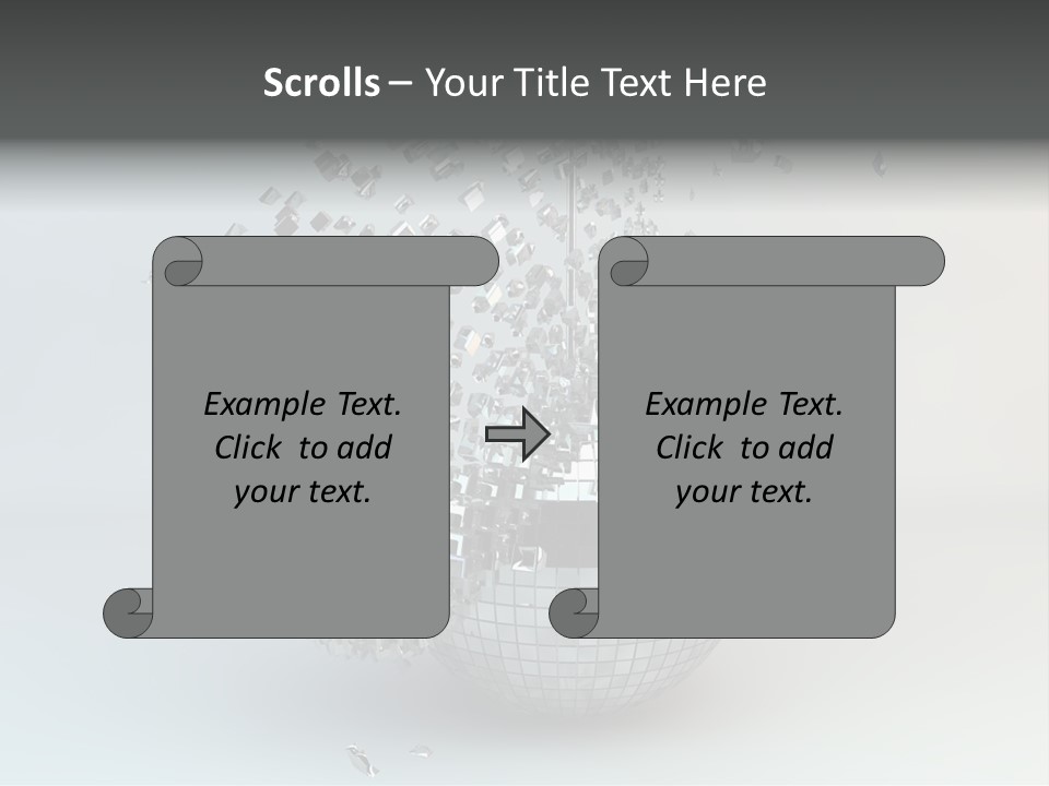 Dancing Explode Glitter PowerPoint Template