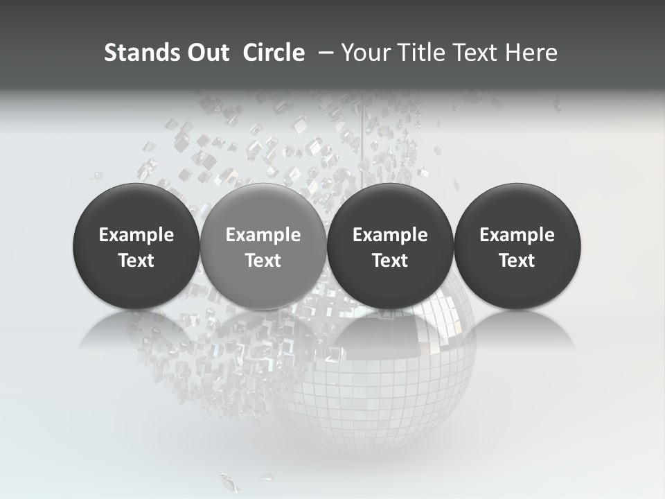 Dancing Explode Glitter PowerPoint Template