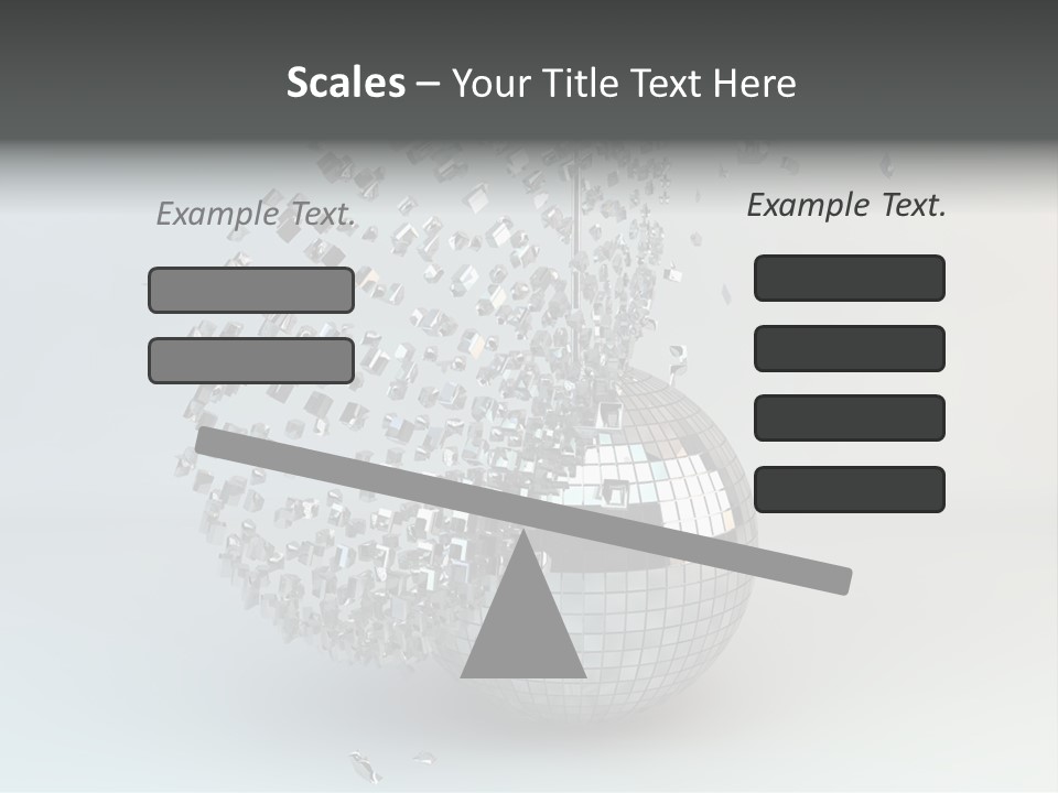 Dancing Explode Glitter PowerPoint Template