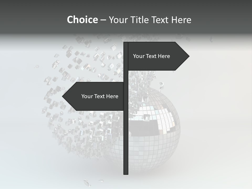 Dancing Explode Glitter PowerPoint Template