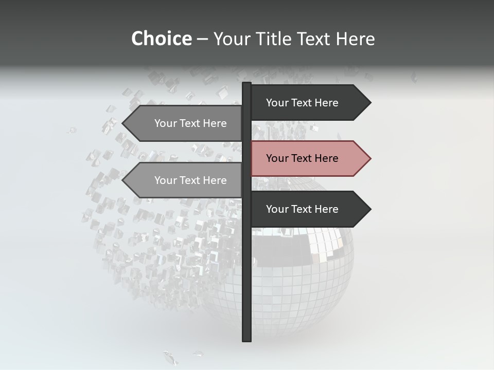 Dancing Explode Glitter PowerPoint Template