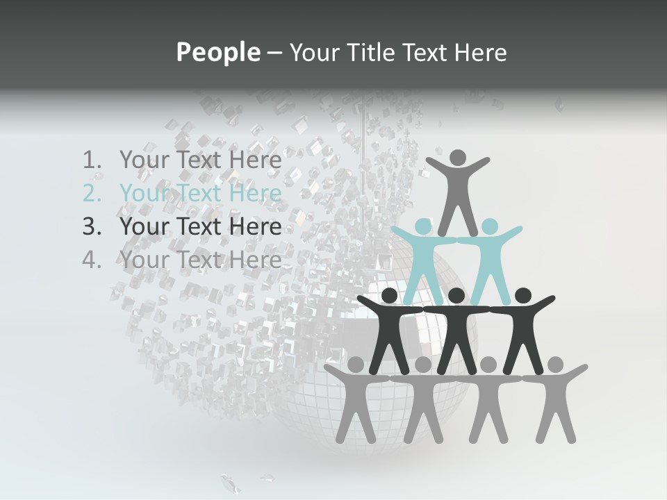 Dancing Explode Glitter PowerPoint Template