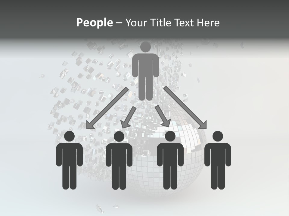 Dancing Explode Glitter PowerPoint Template