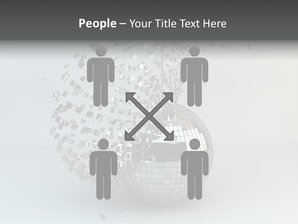 Dancing Explode Glitter PowerPoint Template